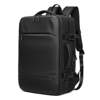 Tas punggung bisnis multifungsi pria, ransel USB untuk bepergian, ransel Laptop bepergian