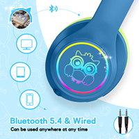 Casque audio à réduction de bruit active LOBKIN pour enfants, casque sans fil ANC 5.4 avec micro, volume limité pour la sécurité des enfants