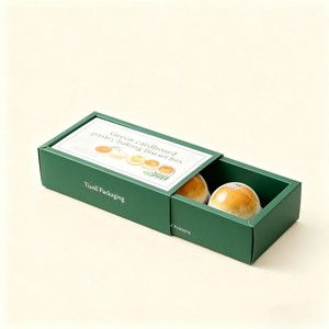 Bán buôn cấp thực phẩm trứng-lòng Đỏ phồng Hộp mực đậu nành bánh trung thu Trung Quốc đồ ăn nhẹ hộp giấy có thể tái chế Mung đậu Pastry hộp giấy - Product Image 1
