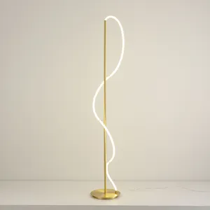Grosir lampu led standing lamp-Lampu Silikon LED, Lampu Lantai Silikon Lembut Artistik Italia 1.7 Meter Berdiri Kuningan Pencahayaan Dalam Ruangan