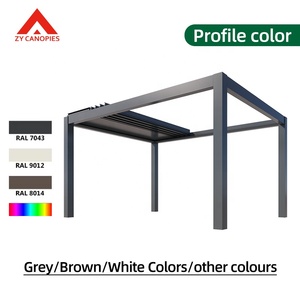 Terrazas de aluminio personalizables para exteriores, Pabellón Ecológico, restaurante, empalme, Gazebo retráctil plegable independiente - Product Image 6