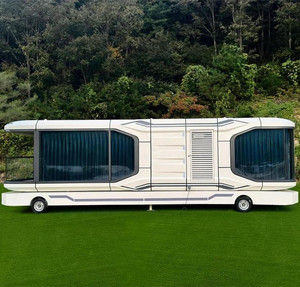 Casa Mobile prefabbricata ecologica per campeggi e struttura in acciaio pieghevole da viaggio portatile con capsula spaziale A-Frame minuscola - Product Image 1