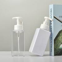 Bouteille à pompe en plastique PET de 500ml, distributeur de savon liquide, bouteille à pompe à mousse, vente en gros