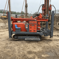 Équipement de forage hydraulique portable QYZJ-220, alimenté au diesel, machine de forage de puits d'eau pour ferme, profondeur de forage de 220 m