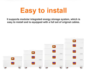 Batterie murale Piforz Lifepo4 hors réseau, système de stockage solaire empilable horizontalement, adapté à la maison - Product Image 2