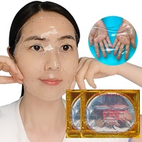 Masque facial en gel hydrogel végétalien au collagène à marque privée OEM, liftant, anti-rides, hydratant, raffermissant, soin de la peau, logo personnalisé