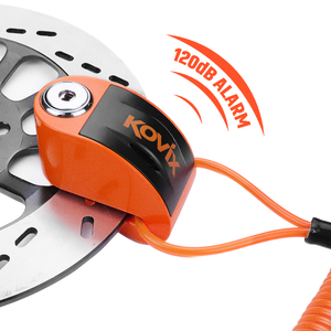 Verrou de sécurité antivol pour roue de moto HANEX HT6, frein à disque portable, en alliage d'acier, étanche, alarme 120 décibels pour - Product Image 1