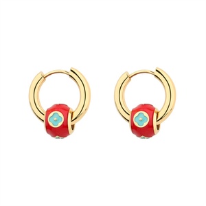 Hip Hop Colorful <b>Cute</b> Jewelry Charm Flower Necklace <b>Bracelet</b> Earring Enamel Jewelry Set - Product Image 5