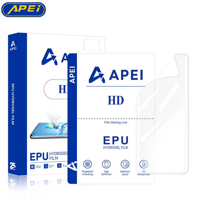 Top-Ranking Universal Series Portable 120*180Mm 5A EPU Hd Privacy Protective Front Clear Hydrogel Sheet Film for Mobile Phone