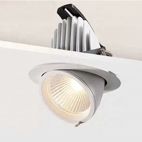 Spot encastré orientable à 360 degrés, rétractable, rotatif, réglable, en aluminium, pour éclairage encastré