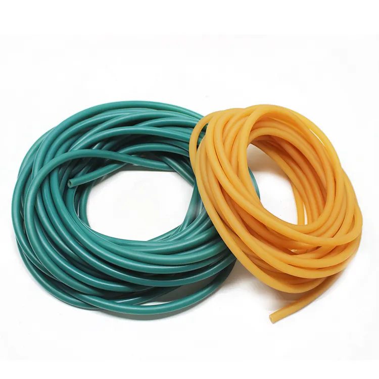 Colored thin latex elastic resistance sports tube natural triple latex expanding hose for fitness equipment