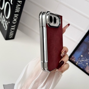 เคสโทรศัพท์มือถือหนัง PU แฟชั่นสำหรับ iPhone Duo บางเฉียบ ขอบชุบเคลือบกันกระแทก ป้องกันอย่างดี - Product Image 6