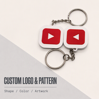 Étiquettes RFID NFC en silicone de haute qualité HST, Ntag213, logo personnalisé, porte-clés RFID NFC, cadeau publicitaire pour Facebook, Instagram, YouTube