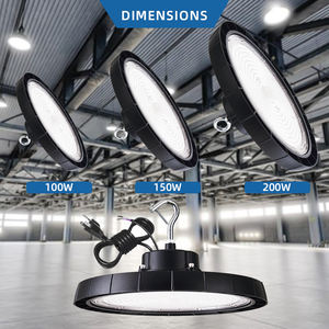 Lampu High Bay <span class=keywords><strong>LED</strong></span> UFO Super Terang 150W 200W 240W untuk Penerangan Industri Dalam Ruangan, Lampu <span class=keywords><strong>LED</strong></span> untuk Garasi, Pabrik, Bengkel, Gudang - Product Image 5