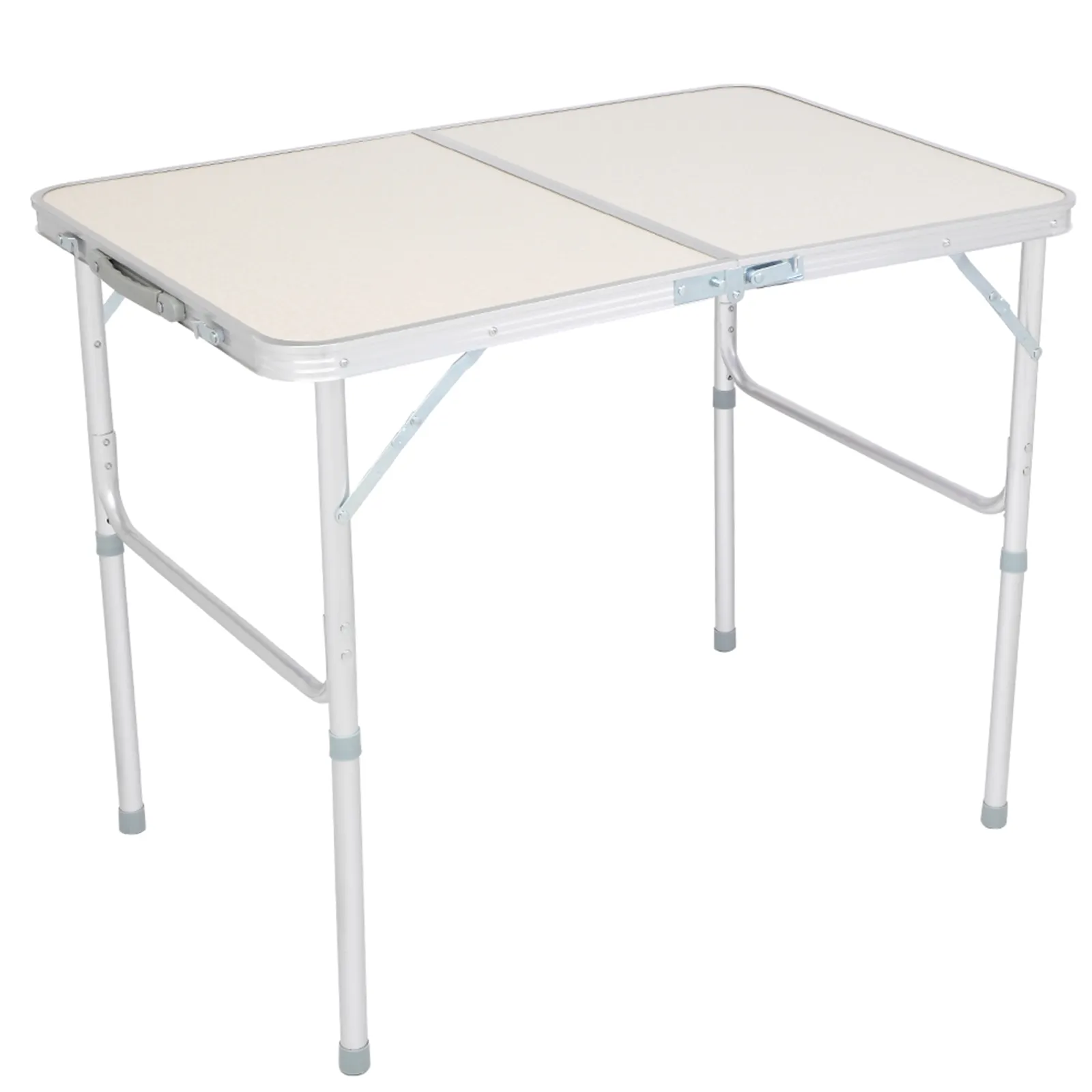 90 x 60 x 70cm Home Use Aluminum Alloy Folding Table White FREE SHIPPING