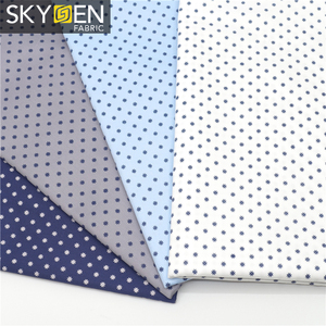 Textile satin à décharge Skygen <span class=keywords><strong>coton</strong></span>, vente en gros, tissu en <span class=keywords><strong>coton</strong></span> <span class=keywords><strong>imprimé</strong></span>, pour chemises et vêtements - Product Image 1