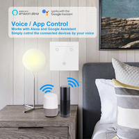 Tuya Smart WiFi ventilateur de plafond lumière interrupteur mural écran tactile PC Smart Life App minuterie à distance contrôle à rebours ventilateur interrupteur de lampe