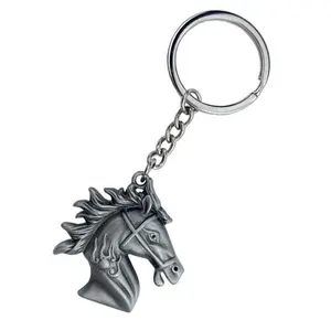 Porte-clés fait sur mesure Souvenir métal artisanat Animal cheval porte-clés
