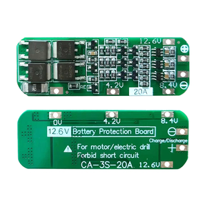 3S 20A 12.6V แบตเตอรี่ Li-Ion BMS โมดูล 18650 เครื่องชาร์จ PCB บอร์ดป้องกันสำหรับมอเตอร์สว่านไฟฟ้า - Product Image 1