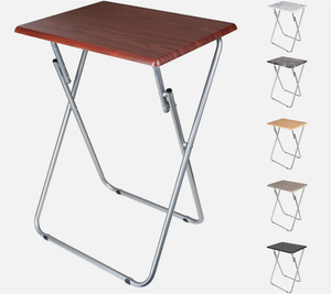 Mesas Plegables para <span class=keywords><strong>TV</strong></span> para Comer, 19 x 15 x 26 Pulgadas, Color Café, Juego de 2 - Product Image 3