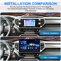 Radio Estéreo para Auto Navihua con Reproductor de DVD, Pantalla de 14 Pulgadas, Carplay, Android Auto, Unidad Principal de Audio, GPS, para Toyota Tundra Sequoia 2021-2026