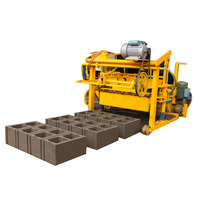 Machine à Briques en Argile Manuelle Compacte QTF40-3A, Version Export, Personnalisable, avec Pompe et Boîte de Vitesses pour la Fabrication de Blocs Creux Mobiles