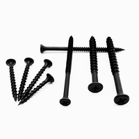 Heavy Duty C1022A Carbon Steel Sharp Point Bugle Head Black Phosphate Drywall Screws for Indoor Wall Decoration Project