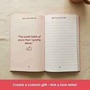 LABON No es una carta <span class=keywords><strong>de</strong></span> amor, diario guiado para parejas, 30 propuestas románticas, <span class=keywords><strong>libro</strong></span> <span class=keywords><strong>de</strong></span> regalo para aniversario o San Valentín para novio o novia - Product Image 4