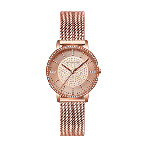 Montres de luxe <span class=keywords><strong>Hannah</strong></span> Martin 9084 avec cadran rose en diamant, bracelet en acier inoxydable, nouvelles montres à quartz pour femmes - Product Image 4