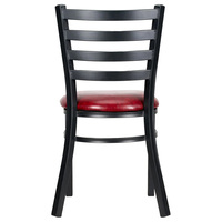 Vente en gros de meubles pour restaurants Chaises à échelle et dossier Chaises de salle à manger Chaises empilables en métal pour café