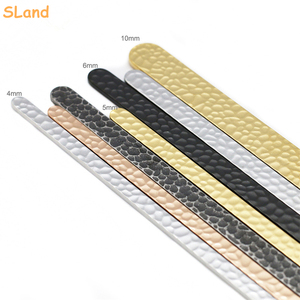 SLand, venta al por mayor, brazalete martillado hecho a mano, brazalete recto negro antiguo en blanco, joyería de barra para grabado DIY - Product Image 3