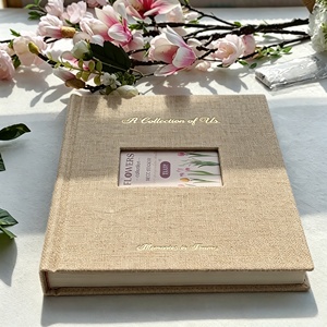 Album <span class=keywords><strong>photo</strong></span> 4x6 pour <span class=keywords><strong>livre</strong></span> d'or de <span class=keywords><strong>mariage</strong></span>, style mixte, en lin et velours, avec ouverture à plat, pour stockage en entrepôt à l'étranger - Product Image 5