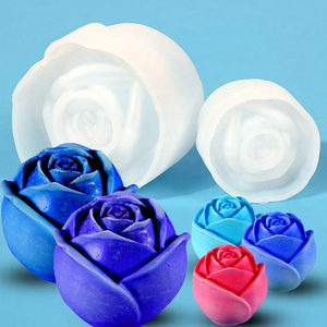 Antiadhésif 3D Rose Fleur Bougies <span class=keywords><strong>Silicone</strong></span> Savon Moules <span class=keywords><strong>Pour</strong></span> Bricolage <span class=keywords><strong>Résine</strong></span> Époxy Rose Boule <span class=keywords><strong>Silicone</strong></span> Glace <span class=keywords><strong>Moulage</strong></span> Bougie Moule - Product Image 5