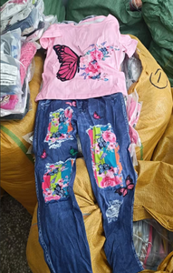 Ensemble unisexe pour enfants Summer Infant, vêtements en surplus, mélange aléatoire, 0-12 ans, tenue 2 pièces, expédition par lots mixtes - Product Image 4