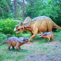 Modèle de dinosaures animatroniques en fibre de verre et mousse de haute qualité 2026 pour parc d'aventure pour enfants