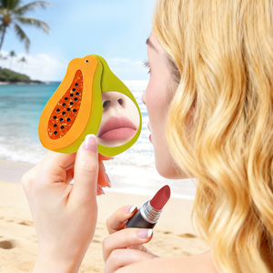 Personalized Vintage Hawaiian Papaya Fruit Pocket Custom Printed Promotional Compact Mirror Acetate Compact Mirror