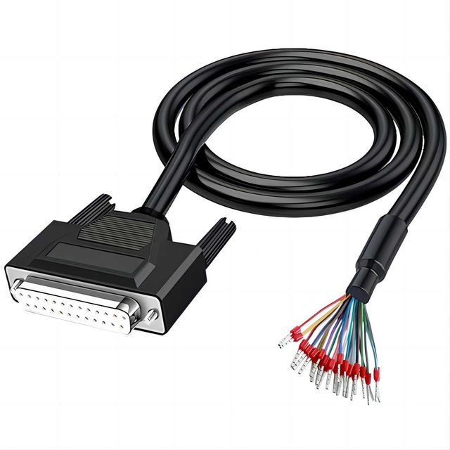 10Ft 3m 26AWG DB9 Female Serial Extension Cable IP67 Rated RS232 D-SUB 9 Pin Breakout Board Connector for Machines & Electronics