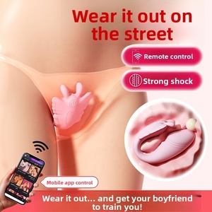 Vibrador con Forma de Mariposa para Mujeres, Juguete Sexual para <span class=keywords><strong>Parejas</strong></span>, Masajeador de Clítoris Femenino - Product Image 3