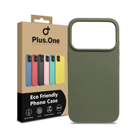 Coque de téléphone biodégradable en paille de blé pour iPhone 17 Pro Max, coque arrière