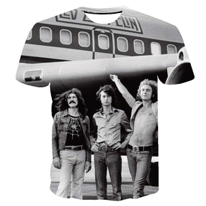 Spedizione Gratuita <span class=keywords><strong>T</strong></span>-<span class=keywords><strong>Shirt</strong></span> Unisex alla Moda per Appassionati di Musica Rock con Stampa Digitale 180 Grammi in Maglia a Maniche Corte Design Semplice - Product Image 3