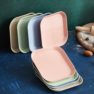 Ensemble <span class=keywords><strong>de</strong></span> vaisselle en plastique réutilisable écologique <span class=keywords><strong>plat</strong></span> <span class=keywords><strong>de</strong></span> <span class=keywords><strong>paille</strong></span> <span class=keywords><strong>de</strong></span> blé biodégradable avec technique d'émail <span class=keywords><strong>de</strong></span> couleur pour le type d'assiette <span class=keywords><strong>de</strong></span> camping - Product Image 1