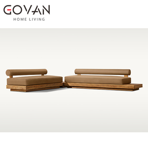 Nouvelle arrivée canapé d'extérieur en forme <span class=keywords><strong>de</strong></span> L gauche canapé sectionnel patio hôtel canapé trois places en <span class=keywords><strong>bois</strong></span> <span class=keywords><strong>de</strong></span> <span class=keywords><strong>teck</strong></span> <span class=keywords><strong>massif</strong></span> - Product Image 3