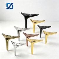 Patas de Muebles Cónicas Modernas de Bronce Cepillado Resistentes para Uso en Comedor/Cocina