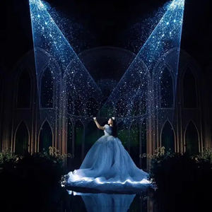 Luz láser de boda de ensueño, luz de escenario de Anime de Color RGB completo para actuaciones de fiesta de Iglesia, aplicación móvil DMX, luces de escenario inalámbricas - Product Image 1