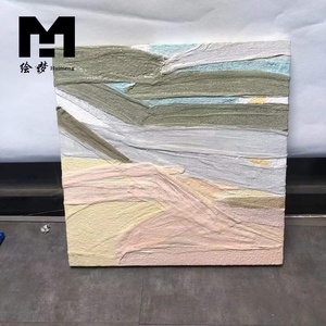 Décoration murale moderne minimaliste abstraite, <span class=keywords><strong>tissu</strong></span> texturé 3D, tricoté, peint à la main, <span class=keywords><strong>peinture</strong></span> murale décorative pour salon - Product Image 5