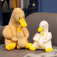 Peluche géante transfrontalière Mère-Canard avec rembourrage en coton PP, poupée apaisante pour le sommeil, cadeau pour adolescents et adultes