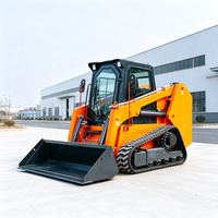Chargeuse compacte sur chenilles diesel 23 kW 25 CV 3000 tr/min pour déneigement, commande en gros