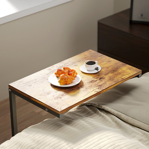 Organizador de almacenamiento con Base de Metal superior de madera en forma de C de estilo Industrial, muebles multifuncionales para el hogar para sala de estar, entrada de Hotel - Product Image 4