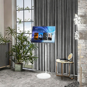 Android 21.5 pollici bianco schermo piatto <span class=keywords><strong>TV</strong></span> <span class=keywords><strong>Mobile</strong></span> Smart LED Display <span class=keywords><strong>Mobile</strong></span> portatile <span class=keywords><strong>TV</strong></span> giochi musica da salotto - Product Image 4