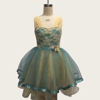 Poncho réglable en tissu Spandex avec robe bandeau en maille à paillettes irisées pour filles pour la danse
